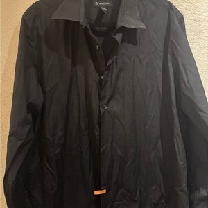 INC. Men's Black Button-Up dress shirt
